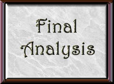 Final Analysis