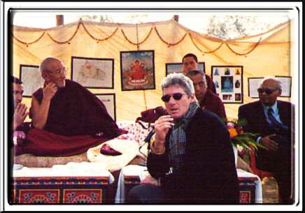 with monks